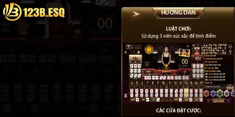 Cơ chế hoạt động siêu đơn giản của trò chơi Sicbo