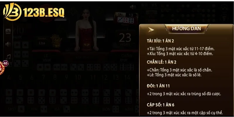 Các bước chơi Sicbo online cơ bản